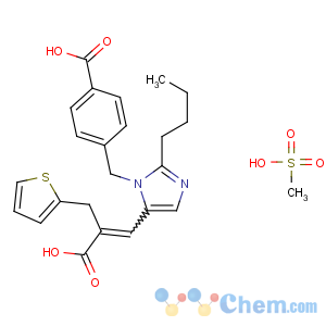 CAS No:144143-96-4 4-[[2-butyl-5-[(E)-2-carboxy-3-thiophen-2-ylprop-1-enyl]imidazol-1-yl]<br />methyl]benzoic acid