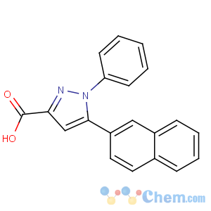 CAS No:144252-16-4 5-naphthalen-2-yl-1-phenylpyrazole-3-carboxylic acid