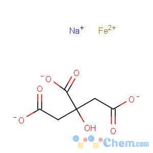CAS No:144314-88-5 1,2,3-Propanetricarboxylicacid, 2-hydroxy-, iron(2+) sodium salt (1:1:1)