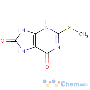 CAS No:14443-37-9 2-methylsulfanyl-7,9-dihydro-3H-purine-6,8-dione