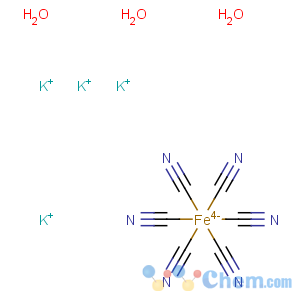 CAS No:14459-95-1 Potassium ferrocyanide trihyrate