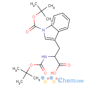 CAS No:144599-95-1 (2S)-2-[(2-methylpropan-2-yl)oxycarbonylamino]-3-[1-[(2-methylpropan-2-<br />yl)oxycarbonyl]indol-3-yl]propanoic acid
