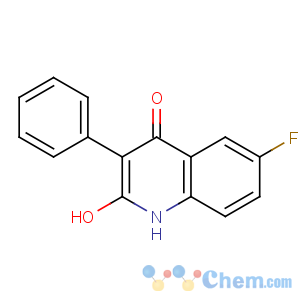 CAS No:144603-08-7 2(1H)-Quinolinone,6-fluoro-4-hydroxy-3-phenyl-