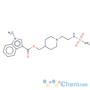 CAS No:144625-51-4 1H-Indole-3-carboxylicacid, 1-methyl-, [1-[2-[(methylsulfonyl)amino]ethyl]-4-piperidinyl]methyl ester