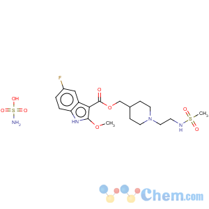 CAS No:144625-67-2 1H-Indole-3-carboxylicacid, 5-fluoro-2-methoxy-,[1-[2-[(methylsulfonyl)amino]ethyl]-4-piperidinyl]methyl ester