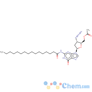 CAS No:144742-33-6 Guanosine,3'-azido-2',3'-dideoxy-N-(1-oxohexadecyl)-, 5'-acetate (9CI)