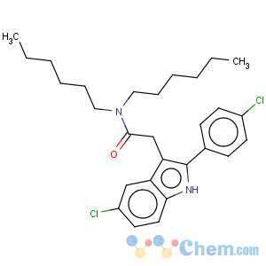 CAS No:145040-29-5 1H-Indole-3-acetamide,5-chloro-2-(4-chlorophenyl)-N,N-dihexyl-