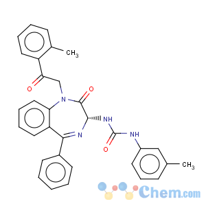 CAS No:145084-28-2 Urea,N-[(3R)-2,3-dihydro-1-[2-(2-methylphenyl)-2-oxoethyl]-2-oxo-5-phenyl-1H-1,4-benzodiazepin-3-yl]-N'-(3-methylphenyl)-