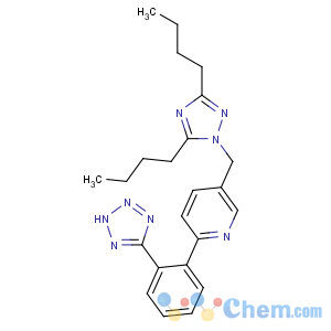 CAS No:145216-43-9 5-[(3,5-dibutyl-1,2,<br />4-triazol-1-yl)methyl]-2-[2-(2H-tetrazol-5-yl)phenyl]pyridine
