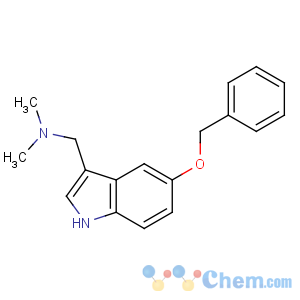 CAS No:1453-97-0 N,N-dimethyl-1-(5-phenylmethoxy-1H-indol-3-yl)methanamine