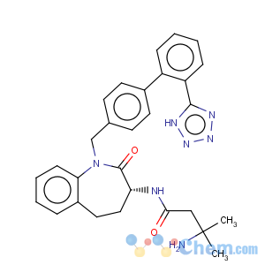 CAS No:145455-23-8 Butanamide,3-amino-3-methyl-N-[(3R)-2,3,4,5-tetrahydro-2-oxo-1-[[2'-(2H-tetrazol-5-yl)[1,1'-biphenyl]-4-yl]methyl]-1H-1-benzazepin-3-yl]-