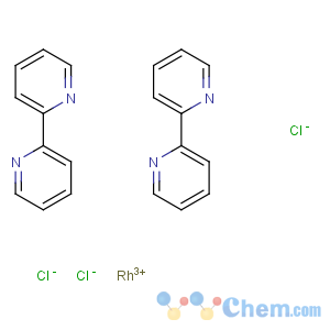CAS No:14551-15-6 Rhodium(1+),bis(2,2'-bipyridine-kN1,kN1')dichloro-, chloride (9CI)