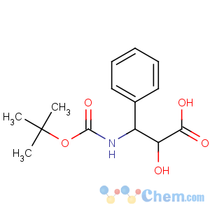 CAS No:145514-62-1 (2R,<br />3S)-2-hydroxy-3-[(2-methylpropan-2-yl)oxycarbonylamino]-3-<br />phenylpropanoic acid