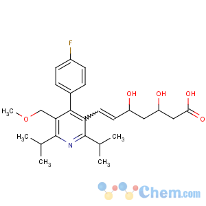 CAS No:145599-86-6 (E,3R,5S)-7-[4-(4-fluorophenyl)-5-(methoxymethyl)-2,<br />6-di(propan-2-yl)pyridin-3-yl]-3,5-dihydroxyhept-6-enoic acid
