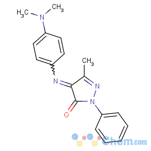 CAS No:1456-89-9 4-[4-(dimethylamino)phenyl]imino-5-methyl-2-phenylpyrazol-3-one