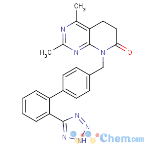 CAS No:145733-36-4 2,4-dimethyl-8-[[4-[2-(2H-tetrazol-5-yl)phenyl]phenyl]methyl]-5,<br />6-dihydropyrido[2,3-d]pyrimidin-7-one