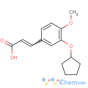CAS No:145743-83-5 3-(3-cyclopentyloxy-4-methoxyphenyl)prop-2-enoic acid