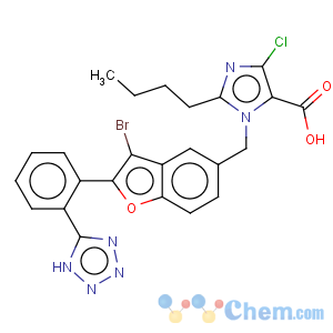 CAS No:145781-32-4 1H-Imidazole-5-carboxylicacid,1-[[3-bromo-2-[2-(2H-tetrazol-5-yl)phenyl]-5-benzofuranyl]methyl]-2-butyl-4-chloro-