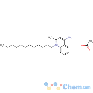 CAS No:146-37-2 1-dodecyl-2-methylquinolin-1-ium-4-amine