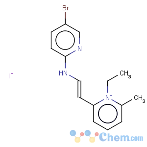 CAS No:1463-95-2 Pyridinium,2-[2-[(5-bromo-2-pyridinyl)amino]ethenyl]-1-ethyl-6-methyl-, iodide (1:1)