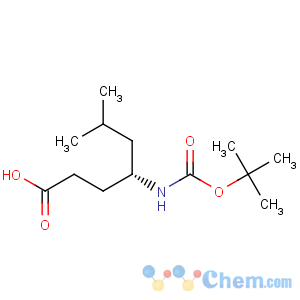 CAS No:146453-32-9 Heptanoic acid,4-[[(1,1-dimethylethoxy)carbonyl]amino]-6-methyl-, (4R)-