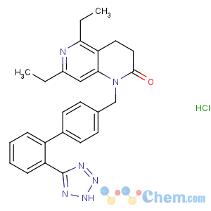 CAS No:146709-78-6 5,7-diethyl-1-[[4-[2-(2H-tetrazol-5-yl)phenyl]phenyl]methyl]-3,<br />4-dihydro-1,6-naphthyridin-2-one