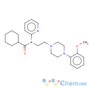 CAS No:146714-97-8 Cyclohexanecarboxamide,N-[2-[4-(2-methoxyphenyl)-1-piperazinyl]ethyl]-N-2-pyridinyl-, hydrochloride(1:3)