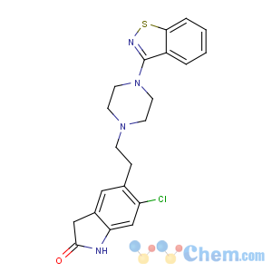 CAS No:146939-27-7 5-[2-[4-(1,2-benzothiazol-3-yl)piperazin-1-yl]ethyl]-6-chloro-1,<br />3-dihydroindol-2-one