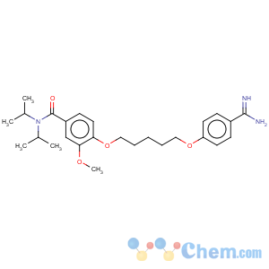 CAS No:146978-48-5 Benzamide,4-[[5-[4-(aminoiminomethyl)phenoxy]pentyl]oxy]-3-methoxy-N,N-bis(1-methylethyl)-
