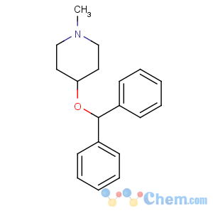 CAS No:147-20-6 4-benzhydryloxy-1-methylpiperidine