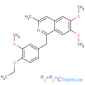 CAS No:147-27-3 1-[(4-ethoxy-3-methoxyphenyl)methyl]-6,7-dimethoxy-3-methylisoquinoline