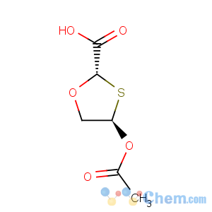 CAS No:147027-05-2 1,3-Oxathiolane-2-carboxylicacid, 5-(acetyloxy)-, trans- (9CI)
