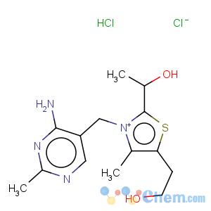 CAS No:14707-32-5 Thiazolium,3-[(4-amino-2-methyl-5-pyrimidinyl)methyl]-2-(1-hydroxyethyl)-5-(2-hydroxyethyl)-4-methyl-,chloride, hydrochloride (1:1:1)