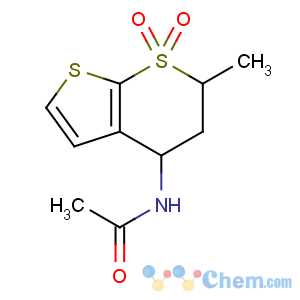 CAS No:147086-83-7 N-(6-methyl-7,7-dioxo-5,6-dihydro-4H-thieno[2,<br />3-b]thiopyran-4-yl)acetamide
