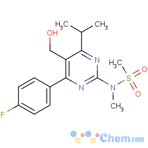 CAS No:147118-36-3 N-[4-(4-fluorophenyl)-5-(hydroxymethyl)-6-propan-2-ylpyrimidin-2-yl]-N-<br />methylmethanesulfonamide