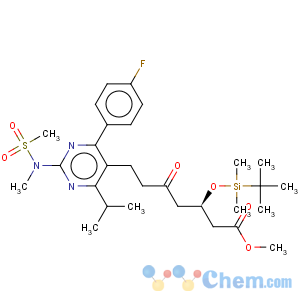 CAS No:147118-38-5 Methyl 7-[4-(4-fluorophenyl)-6-isopropyl-2-(N-methyl-N-methylsulfonylamino)pyrimidine-5-yl]-(3R)-3-(tert-butyldimethylsilyloxy)-5-oxo-(6E)-heptanoate