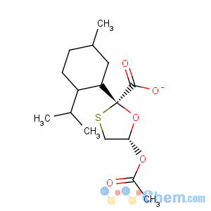 CAS No:147126-65-6 1,3-Oxathiolane-2-carboxylicacid, 5-(acetyloxy)-, (1R,2S,5R)-5-methyl-2-(1-methylethyl)cyclohexyl ester,(2R,5S)- (9CI)