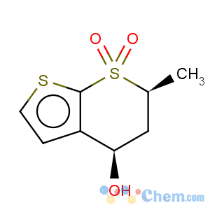 CAS No:147128-77-6 (4R,6S)-5,6-Dihydro-4-hydroxy-6-methylthieno[2,3-b]thiopyran-7,7-dioxide