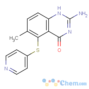 CAS No:147149-76-6 2-amino-6-methyl-5-pyridin-4-ylsulfanyl-1H-quinazolin-4-one