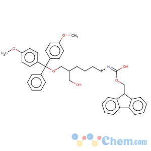 CAS No:147190-32-7 9H-fluoren-9-ylmethyl {6-[bis(4-methoxyphenyl)(phenyl)methoxy]-5-(hydroxymethyl)hexyl}carbamate