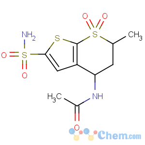 CAS No:147200-03-1 N-[(4S,6S)-6-methyl-7,7-dioxo-2-sulfamoyl-5,6-dihydro-4H-thieno[2,<br />3-b]thiopyran-4-yl]acetamide