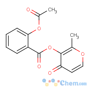CAS No:147249-33-0 Benzoic acid,2-(acetyloxy)-, 2-methyl-4-oxo-4H-pyran-3-yl ester