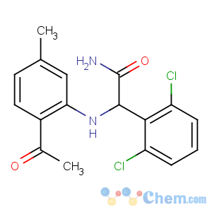 CAS No:147362-57-0 2-(2-acetyl-5-methylanilino)-2-(2,6-dichlorophenyl)acetamide