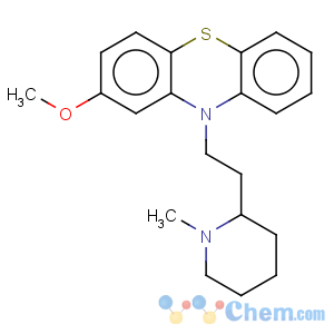 CAS No:14759-04-7 10H-Phenothiazine,2-methoxy-10-[2-(1-methyl-2-piperidinyl)ethyl]-