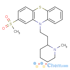 CAS No:14759-06-9 10-[2-(1-methylpiperidin-2-yl)ethyl]-2-methylsulfonylphenothiazine