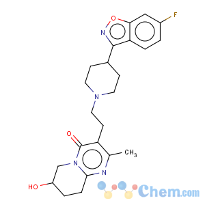 CAS No:147663-04-5 4H-Pyrido[1,2-a]pyrimidin-4-one,3-[2-[4-(6-fluoro-1,2-benzisoxazol-3-yl)-1-piperidinyl]ethyl]-6,7,8,9-tetrahydro-7-hydroxy-2-methyl-