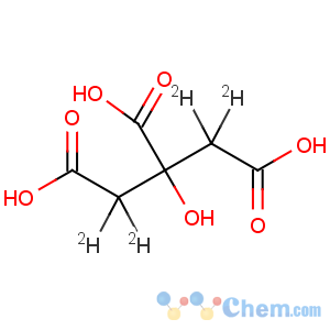 CAS No:147664-83-3 1,2,3-Propane-1,1,3,3-d4-tricarboxylicacid, 2-hydroxy- (9CI)