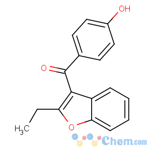 CAS No:1477-19-6 (2-ethyl-1-benzofuran-3-yl)-(4-hydroxyphenyl)methanone