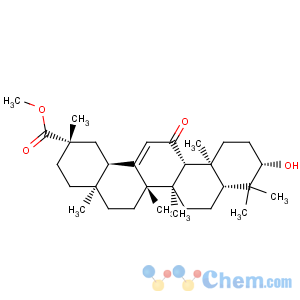 CAS No:1477-44-7 Olean-12-en-29-oicacid, 3-hydroxy-11-oxo-, methyl ester, (3b,20b)-