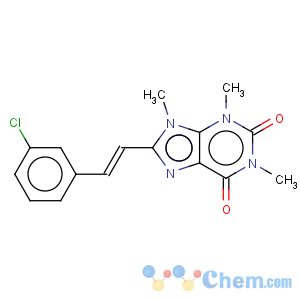 CAS No:147700-11-6 1H-Purine-2,6-dione,8-[(1E)-2-(3-chlorophenyl)ethenyl]-3,7-dihydro-1,3,7-trimethyl-